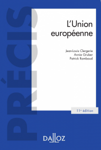 Clergerie, Gruber, Rambaud, L'Union européenne, 2016, Précis Dalloz - Couverture