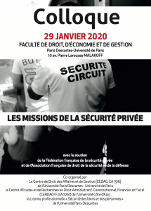 29 janvier 2019 - Les missions de la sécurité privée - affiche