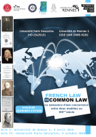 French law vs Common law_Rennes-Paris_avril-octobre 2018_Affiche
