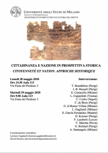 IHD_Citoyenneté et nation, Milan 2018_Affiche